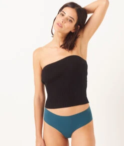 Teal Blue Microfiber Hipster Underwear for All-Day Comfort