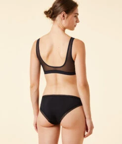 Elegante Schwarze Panty mit Grafik-Spitze und Satinschleife 6 Elegante Schwarze Panty mit Grafik-Spitze und Satinschleife -Etam Verkäufe 648463305 a