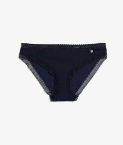 Damen Slip in Blau mit grafischer Spitze und Satin-Schleife 9 Damen Slip in Blau mit grafischer Spitze und Satin-Schleife -Etam Verkäufe 648463325 c