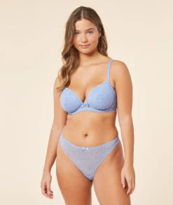 BH N.5 - Die Leicht Gefütterten Schalen Mit Tiefem Ausschnitt AZURBLAU