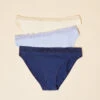 Bio-Baumwolle Pantys Damen 3er-Set – Marineblau -Etam Verkäufe 650352125 a