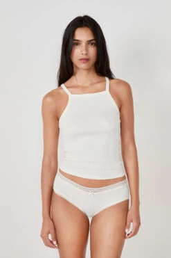 Power Shorty aus Mikrofaser mit eleganten Spitzensäumen in Weiß -Etam Verkäufe 650486701 6