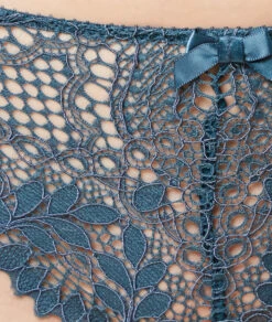 Spitzen-Tanga in Petrolblau – Nachhaltiger Damen-Slip aus recyceltem Material -Etam Verkäufe 650564648 b