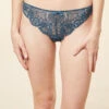 Spitzen-Tanga in Petrolblau – Nachhaltiger Damen-Slip aus recyceltem Material -Etam Verkäufe 650564648 x