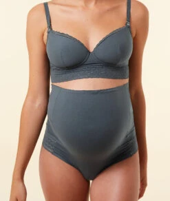 Umstandsunterwäsche High-Waist Panty mit umklappbarem Bauchband - Blau -Etam Verkäufe 651413022 c