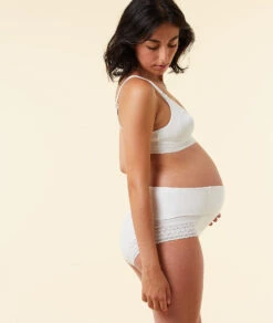 Umstands-Panty mit hoher Taille und flexiblem Bauchband - Ekrü -Etam Verkäufe 651413080 c