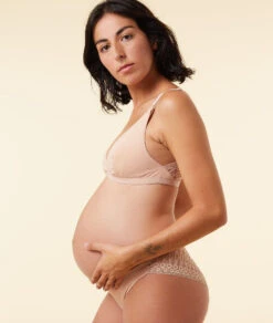 Candy Organic Cotton and Lace Maternity Briefs - Blush -Etam Verkäufe 651416494 6