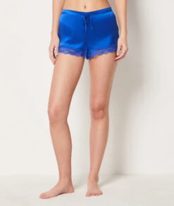 Elegante Seidenshorts in Königsblau – 100% Naturseide für höchsten Komfort