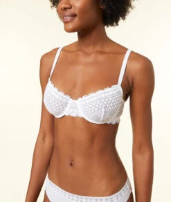 Eleganter Spitzen-BH mit Bügel in Weiß – Unwattiert & Nachhaltig -Etam Verkäufe 651534101 c