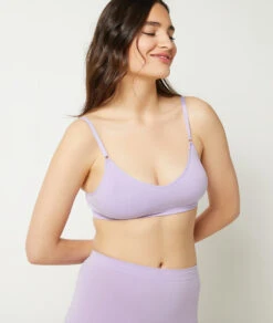 Baumwolle Bustier ohne Bügel - Seamless Komfort Bralette in Lila 8 Baumwolle Bustier ohne Bügel - Seamless Komfort Bralette in Lila -Etam Verkäufe 651559807 b