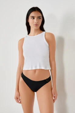 Schwarzes Mikrofaser Panty mit Eleganter Spitze - Weicher Tragekomfort -Etam Verkäufe 651567705 b