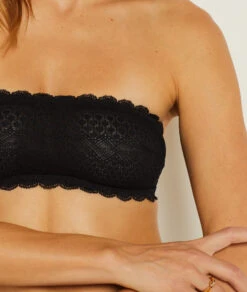 Bandeau-BH Aus Spitze SCHWARZ -Etam Verkäufe 651692005 b