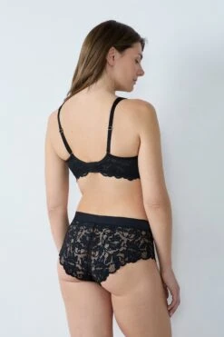 Post-Mastektomie-BH mit eleganter Spitze und beidseitigen Prothesentaschen - Schwarz -Etam Verkäufe 651902305 6