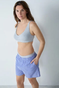 Post-Mastektomie-BH mit Prothesentaschen - Bequeme Dreiecksform ohne Bügel