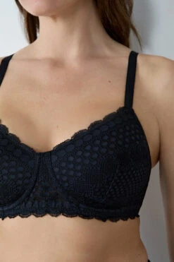 Post-Mastektomie-BH Mit Leichten Schalen SCHWARZ -Etam Verkäufe 651906105 b