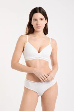 BH Ohne Bügel Und Mit Leichten Schalen Aus Bio-Baumwolle WEIß 7 BH Ohne Bügel Und Mit Leichten Schalen Aus Bio-Baumwolle WEIß -Etam Verkäufe 652466001 6