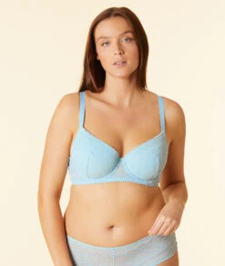 Eleganter Spitzen BH mit Leichten Schalen – Form Nr. 4 in Blaue Lagune -Etam Verkäufe 652482428 b