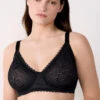 Minimizer Bügel BH ohne Schalen in Schwarz für maximalen Halt