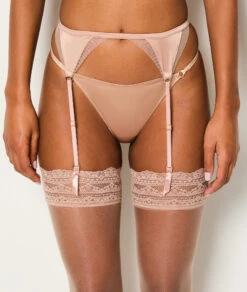 Luxuriöser Seiden-Strumpfhalter mit Tüll-Details – Sinnliches Blush -Etam Verkäufe 652766394 6