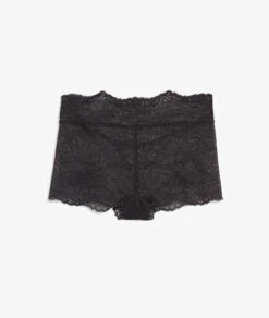 Lace Boyleg Shorty - Ultra-Elastic Women's Comfort Underwear in Black -Etam Verkäufe 652821705 c
