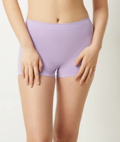 Ultraweiche Baumwoll-Boyleg-Shorty für optimalen Komfort - Lila -Etam Verkäufe 652825507 b