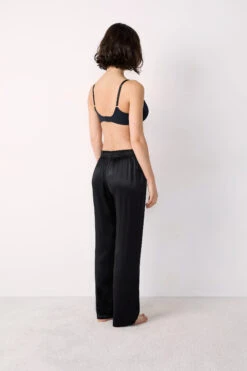 Luxus Seiden-Pyjamahose für Damen in Schwarz - Fließende 16mm Seide -Etam Verkäufe 652963705 6