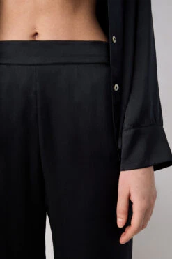 Luxus Seiden-Pyjamahose für Damen in Schwarz - Fließende 16mm Seide -Etam Verkäufe 652963705 b