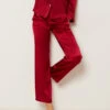 Rote Seiden-Pyjamahose - Elegante Schlafhose aus 100% Seide mit elastischem Bund -Etam Verkäufe 652963773 x