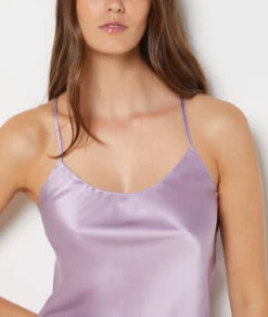 Elegantes Seiden-Nachthemd in Mauve aus 100% Naturseide -Etam Verkäufe 652963811 b