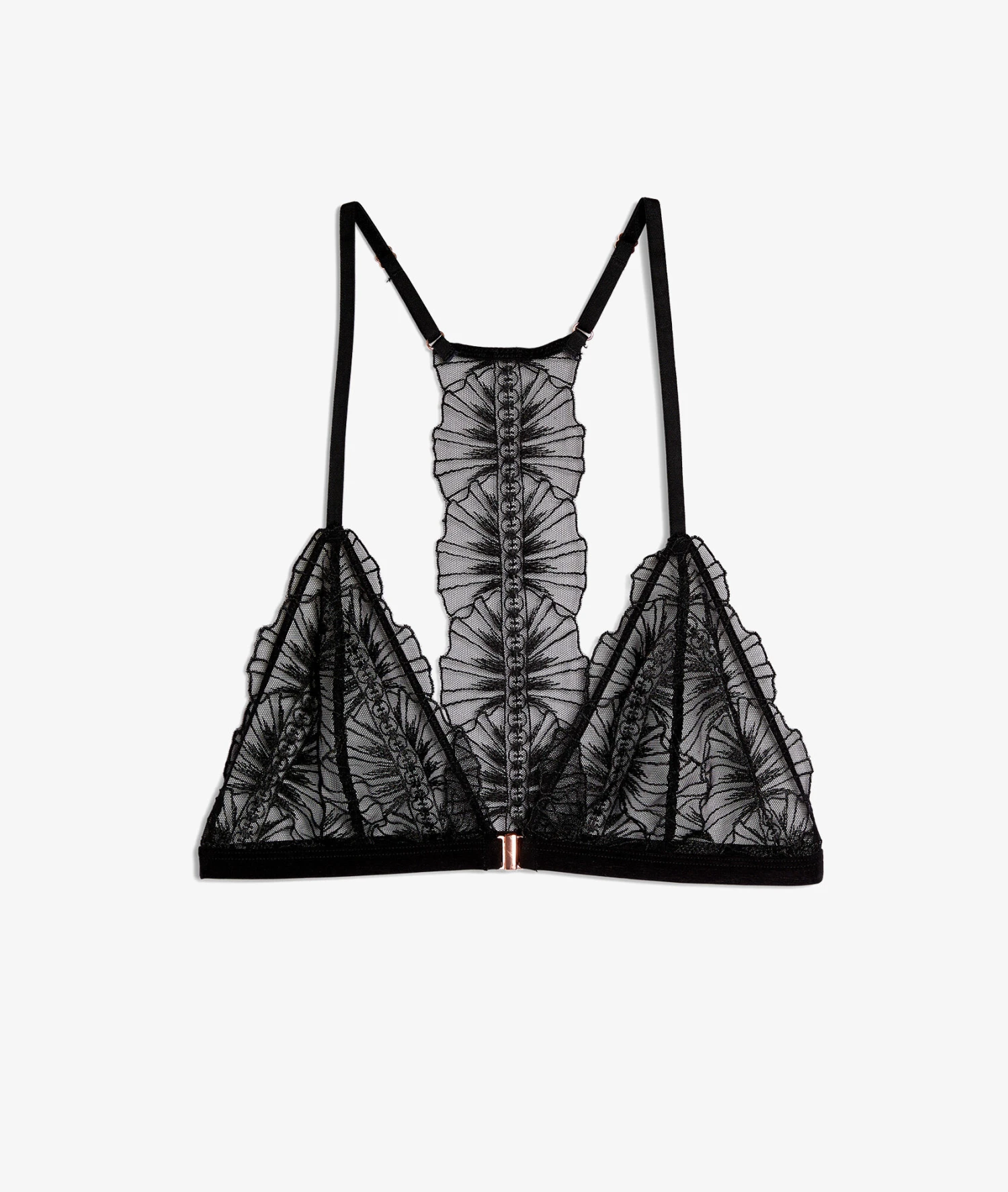 Triangel BH ohne Bügel Schwarz - Komfort BH mit Vorderverschluss 5 Triangel BH ohne Bügel Schwarz - Komfort BH mit Vorderverschluss – Bild 5