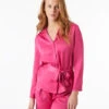 Elegantes Satin-Pyjamahemd in Fuchsia mit Taillengürtel 11 Elegantes Satin-Pyjamahemd in Fuchsia mit Taillengürtel -Etam Verkäufe 653109872 x