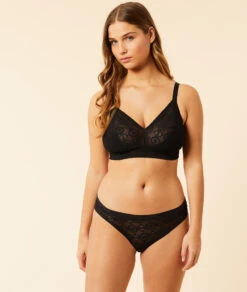 Elegante Midi-Panty aus Spitze in Schwarz – Unsichtbarer Komfort -Etam Verkäufe 653121305 6