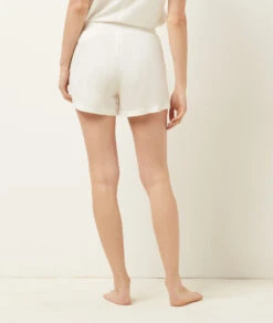 Damen Pyjama-Shorts aus Bio-Baumwolle in Weiß - Nachhaltige Nachtwäsche -Etam Verkäufe 653138401 a