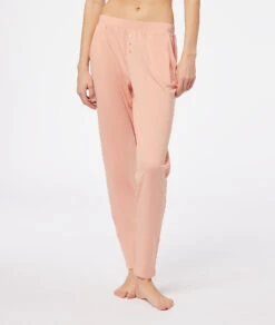 Bequeme Pyjamahose aus Bio-Baumwolle in leuchtendem Orange