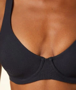 Komfortabler Baumwoll BH mit Bügel aus hochwertiger Supima-Faser - Schwarz 8 Komfortabler Baumwoll BH mit Bügel aus hochwertiger Supima-Faser - Schwarz -Etam Verkäufe 653140705 b
