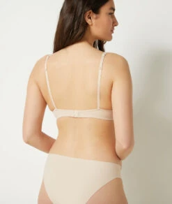 BH N.7 - Eleganter Triangel-Balconnette BH mit Bügel in Creme -Etam Verkäufe 653181881 a