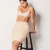 Figurformender Rock mit Hoher Taille – Shapewear Unterrock Beige -Etam Verkäufe 653201483 x