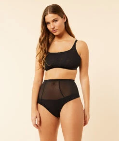 Elegant Black Mesh Bustier for Seamless Shaping & Support -Etam Verkäufe 653376705 6