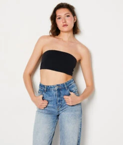 Bandeau BH Ohne Bügel Schwarz - No-Bra-Effekt & Trägerlos