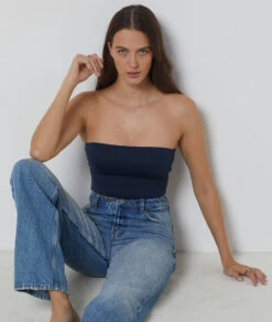 Bandeau Mit No-Bra-Effekt MARINEBLAU 7 Bandeau Mit No-Bra-Effekt MARINEBLAU -Etam Verkäufe 653414525 6