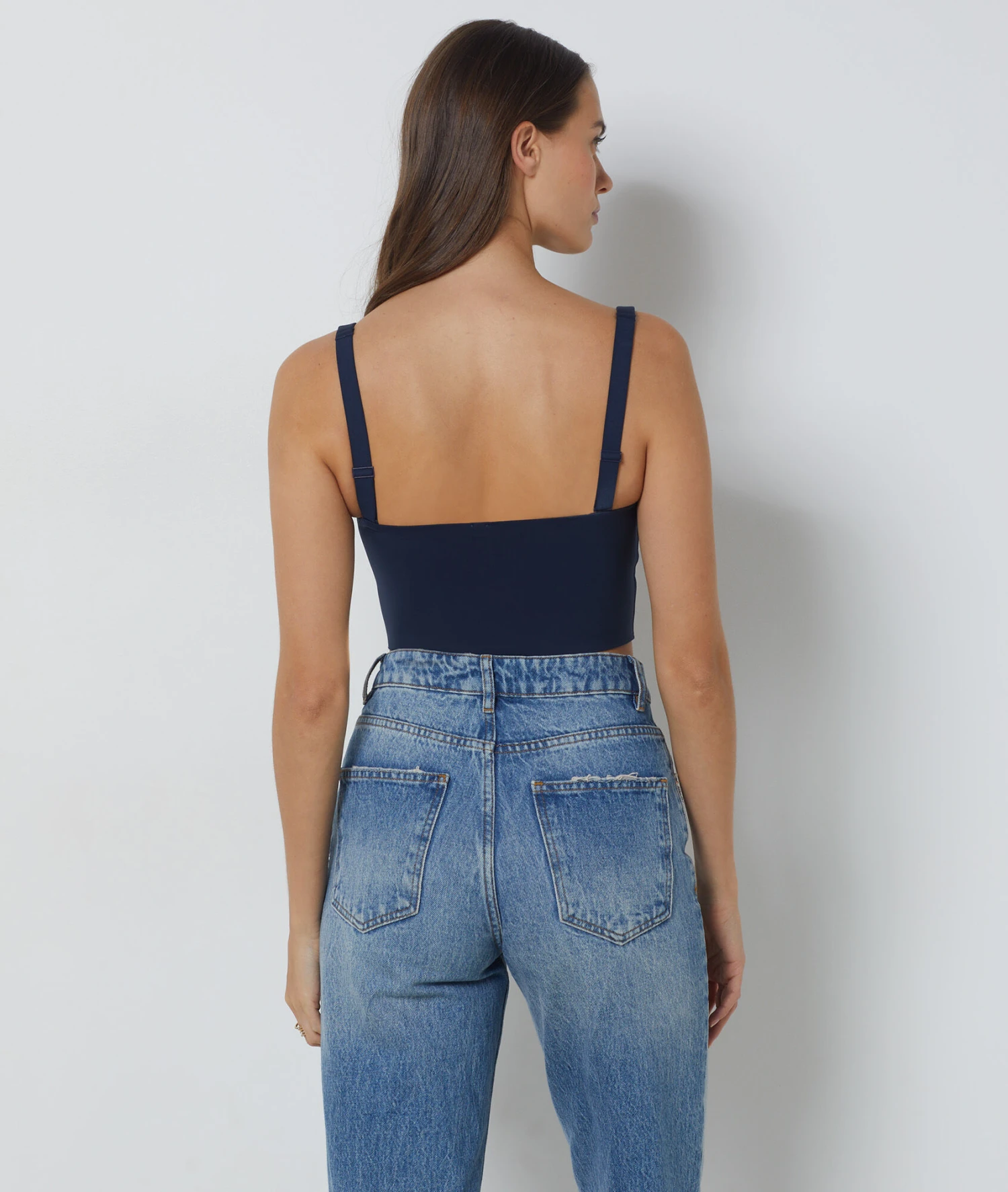 Bandeau Mit No-Bra-Effekt MARINEBLAU 2 Bandeau Mit No-Bra-Effekt MARINEBLAU – Bild 2