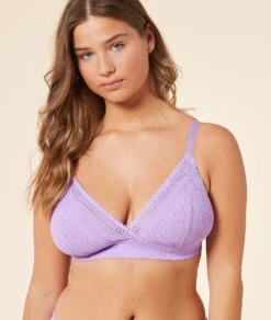 Bügelloser Triangel BH mit Spitze in Flieder – Nachhaltiger Komfort 8 Bügelloser Triangel BH mit Spitze in Flieder – Nachhaltiger Komfort -Etam Verkäufe 653500810 b