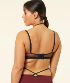 Tüll Bandeau BH ohne Bügel mit Cut-outs & Bändchen - Granatrot 9 Tüll Bandeau BH ohne Bügel mit Cut-outs & Bändchen - Granatrot -Etam Verkäufe 653567275 c