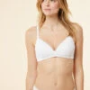 Eleganter Triangel-Spitzen-BH ohne Bügel – Bequemer Halt in Ekru