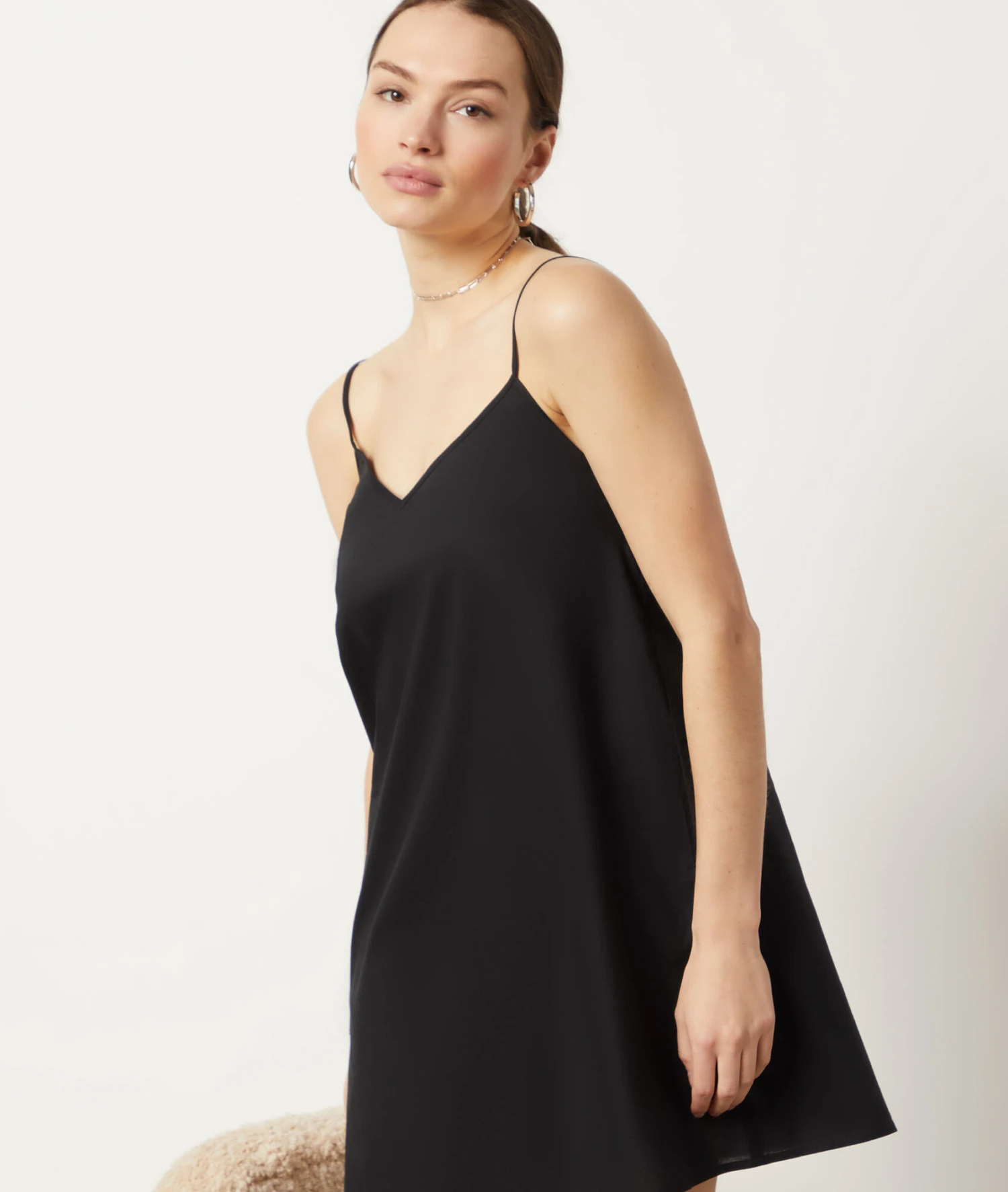 Unterkleid 100 % Bio-Baumwolle SCHWARZ 5 Unterkleid 100 % Bio-Baumwolle SCHWARZ – Bild 5