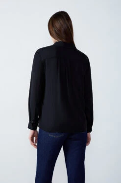 Hemd Mit V-Ausschnitt SCHWARZ 7 Hemd Mit V-Ausschnitt SCHWARZ -Etam Verkäufe 653573905 6