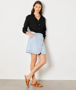 Hemd Mit V-Ausschnitt SCHWARZ 9 Hemd Mit V-Ausschnitt SCHWARZ -Etam Verkäufe 653573905 c