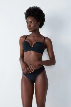 Push-up Bandeau BH aus Mikrofaser - Trägerlos & Unsichtbar in Schwarz -Etam Verkäufe 653575705 6