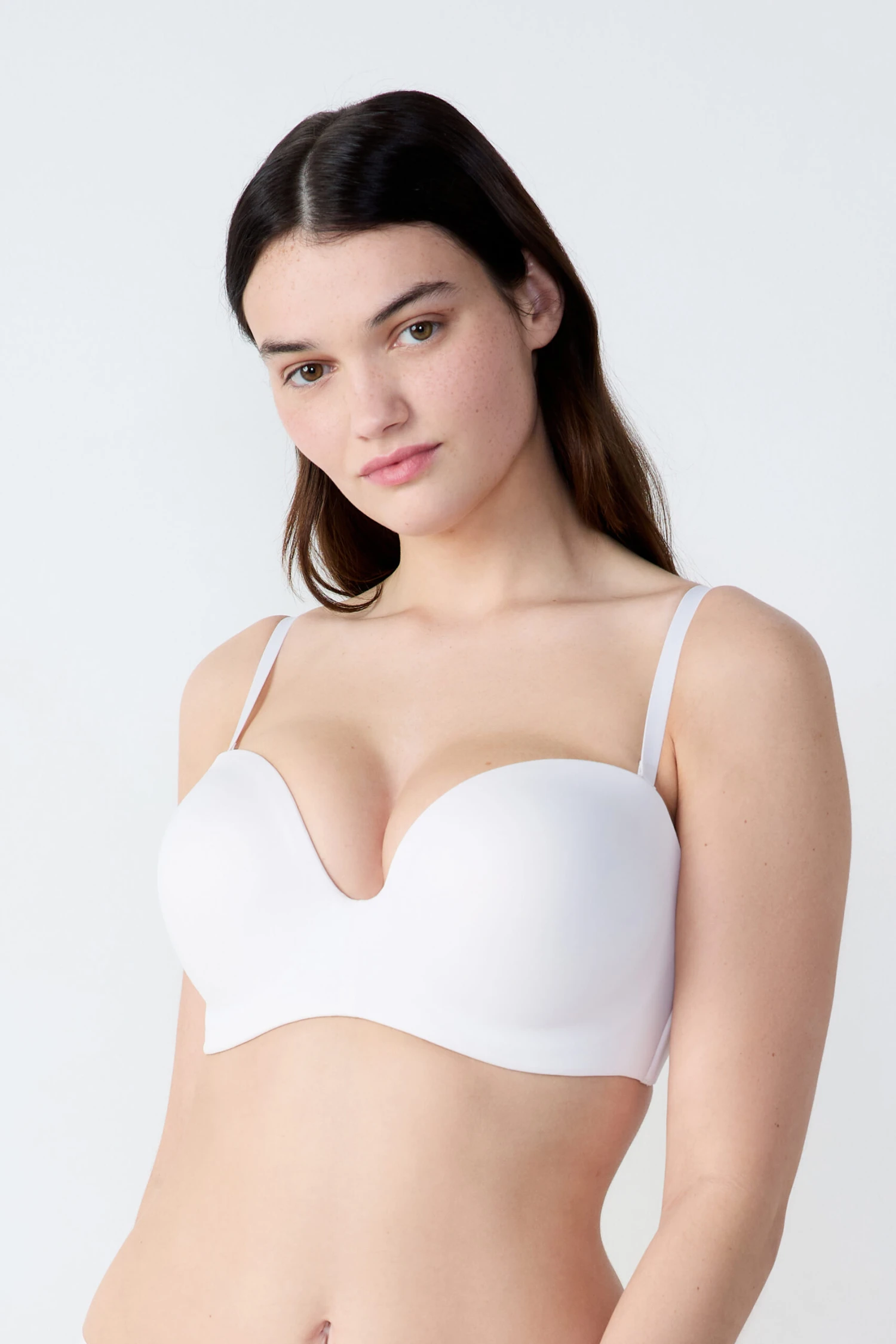 Mikrofaser Bandeau BH mit abnehmbaren Trägern – Unsichtbarer Halt in Ecru 3 Mikrofaser Bandeau BH mit abnehmbaren Trägern – Unsichtbarer Halt in Ecru – Bild 3