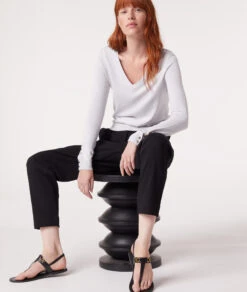 Pullover Mit V-Ausschnitt HELLGRAU -Etam Verkäufe 653577703 6